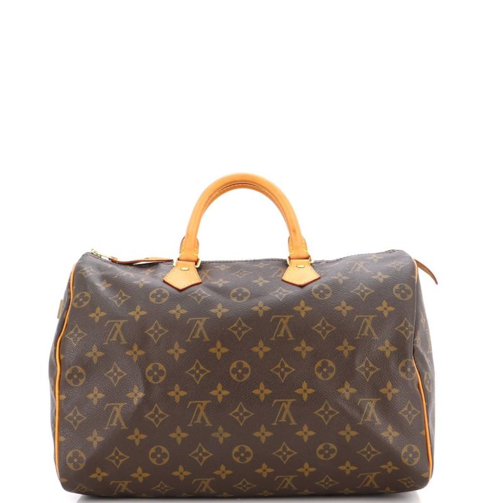 Louis Vuitton Speedy Handbag Monogram Canvas 35 Brown - Picture 4 of 10